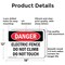 Signmission Electric Fence Do Not Climb Do Not Touch Danger Sign, Aluminum, 18in W x 12in L, 2PK OS-2PACK-DS-A-1218-L-2111 - alternate 2